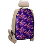 Purple Tropical Hawaiian Pattern Print Car Seat Organizers