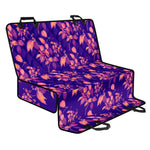 Purple Tropical Hawaiian Pattern Print Pet Car Back Seat Cover