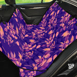 Purple Tropical Hawaiian Pattern Print Pet Car Back Seat Cover