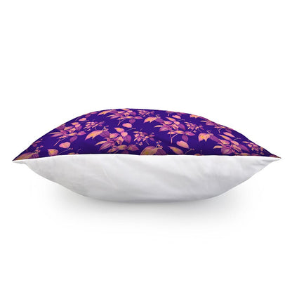 Purple Tropical Hawaiian Pattern Print Pillow Cover