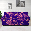 Purple Tropical Hawaiian Pattern Print Sofa Cover