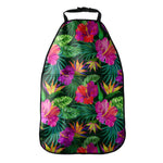 Purple Tropical Pattern Print Car Seat Organizers