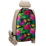 Purple Tropical Pattern Print Car Seat Organizers