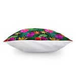 Purple Tropical Pattern Print Pillow Cover