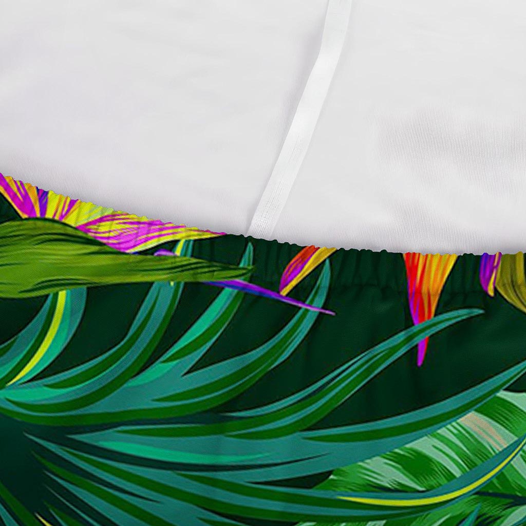 Purple Tropical Pattern Print Sofa Cover
