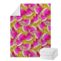 Purple Tropical Watermelon Pattern Print Blanket