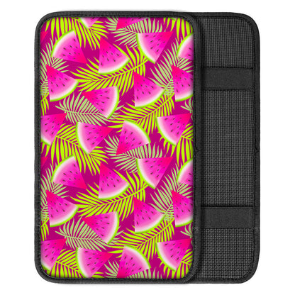 Purple Tropical Watermelon Pattern Print Car Center Console Cover
