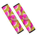 Purple Tropical Watermelon Pattern Print Car Seat Belt Covers