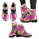 Purple Tropical Watermelon Pattern Print Comfy Boots GearFrost