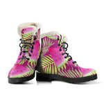 Purple Tropical Watermelon Pattern Print Comfy Boots GearFrost