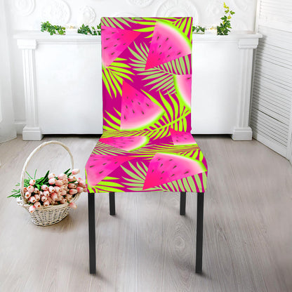Purple Tropical Watermelon Pattern Print Dining Chair Slipcover
