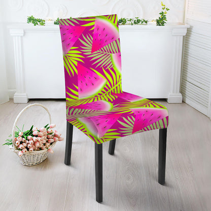 Purple Tropical Watermelon Pattern Print Dining Chair Slipcover