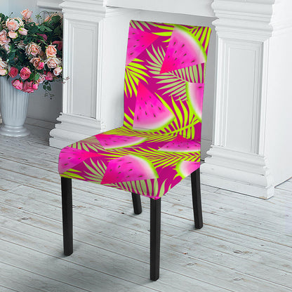 Purple Tropical Watermelon Pattern Print Dining Chair Slipcover