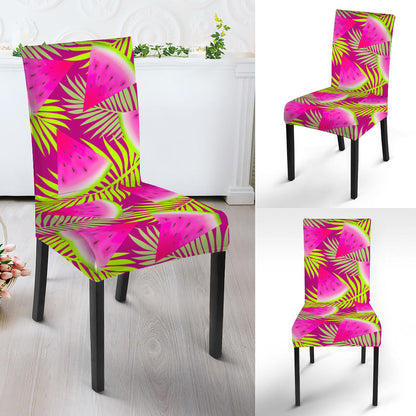Purple Tropical Watermelon Pattern Print Dining Chair Slipcover