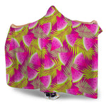 Purple Tropical Watermelon Pattern Print Hooded Blanket