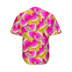 Purple Tropical Watermelon Pattern Print Men's Baseball Jersey