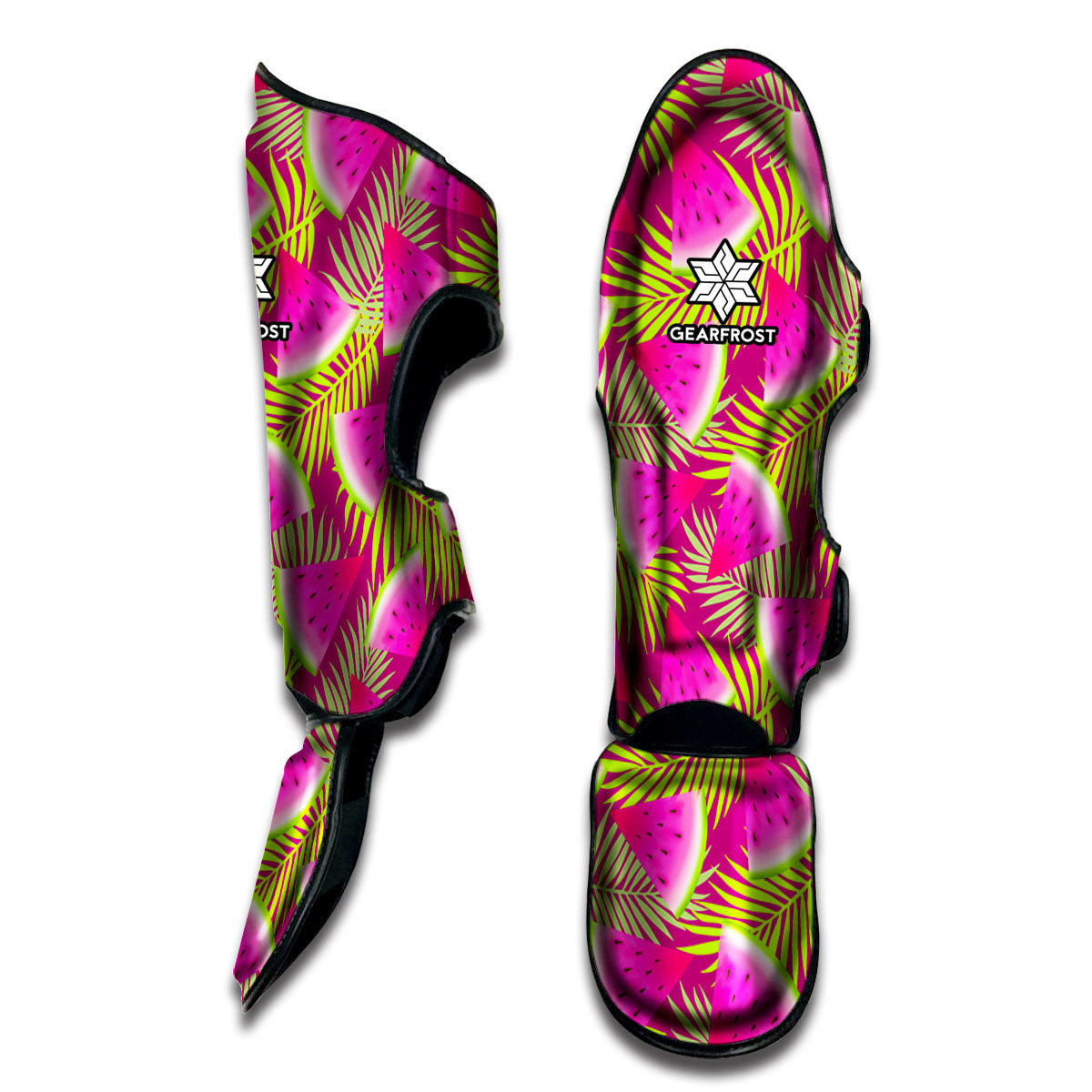 Purple Tropical Watermelon Pattern Print Muay Thai Shin Guard