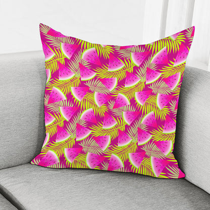 Purple Tropical Watermelon Pattern Print Pillow Cover