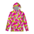 Purple Tropical Watermelon Pattern Print Pullover Hoodie