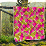 Purple Tropical Watermelon Pattern Print Quilt