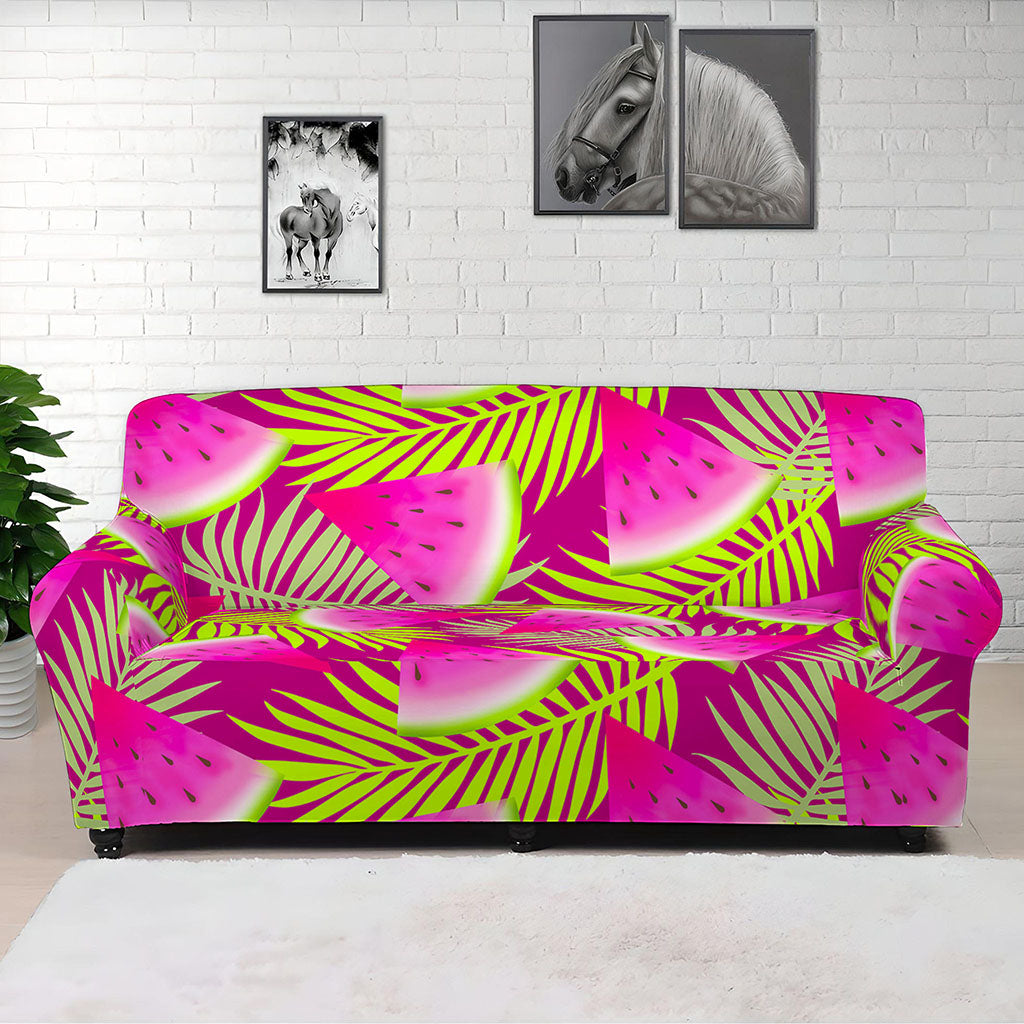 Purple Tropical Watermelon Pattern Print Sofa Cover