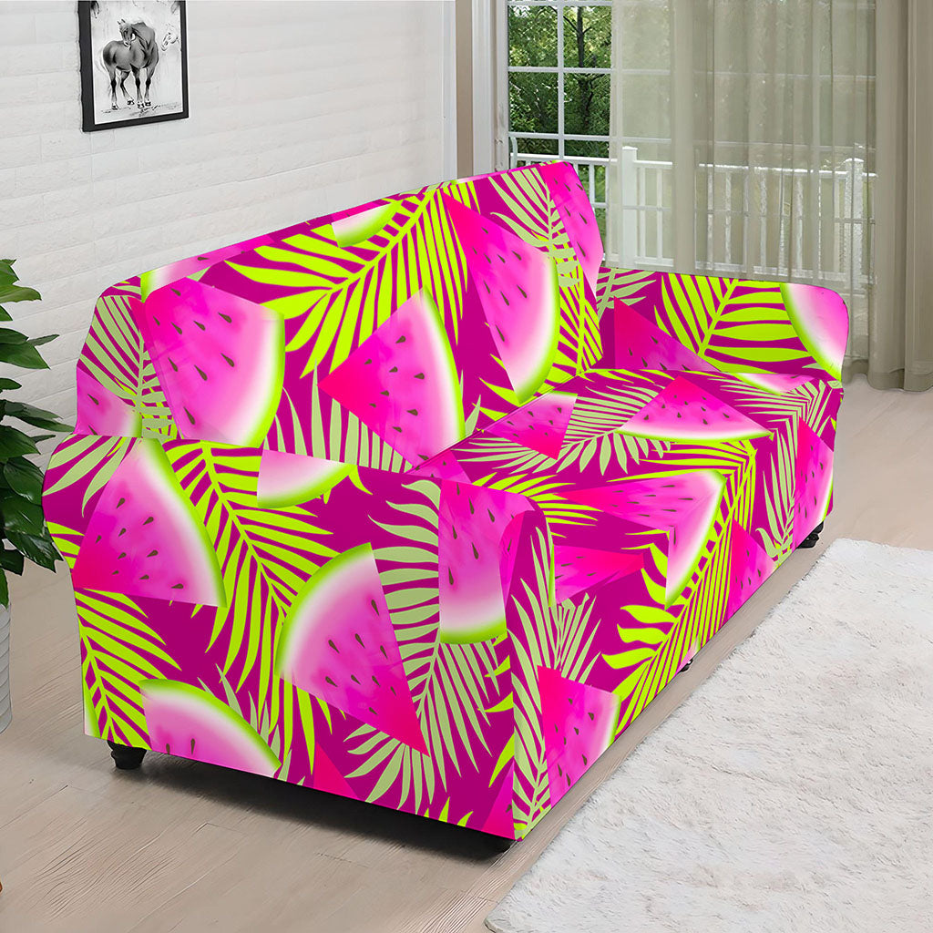 Purple Tropical Watermelon Pattern Print Sofa Cover