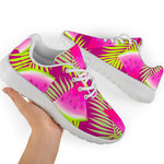 Purple Tropical Watermelon Pattern Print Sport Shoes GearFrost