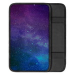 Purple Turquoise Galaxy Space Print Car Center Console Cover