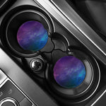 Purple Turquoise Galaxy Space Print Car Coasters