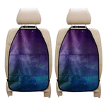 Purple Turquoise Galaxy Space Print Car Seat Organizers