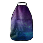 Purple Turquoise Galaxy Space Print Car Seat Organizers