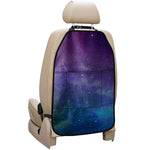 Purple Turquoise Galaxy Space Print Car Seat Organizers
