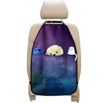Purple Turquoise Galaxy Space Print Car Seat Organizers