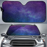Purple Turquoise Galaxy Space Print Car Sun Shade GearFrost