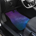 Purple Turquoise Galaxy Space Print Front Car Floor Mats