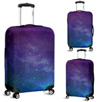 Purple Turquoise Galaxy Space Print Luggage Cover GearFrost