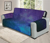 Purple Turquoise Galaxy Space Print Oversized Sofa Protector