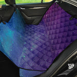 Purple Turquoise Galaxy Space Print Pet Car Back Seat Cover