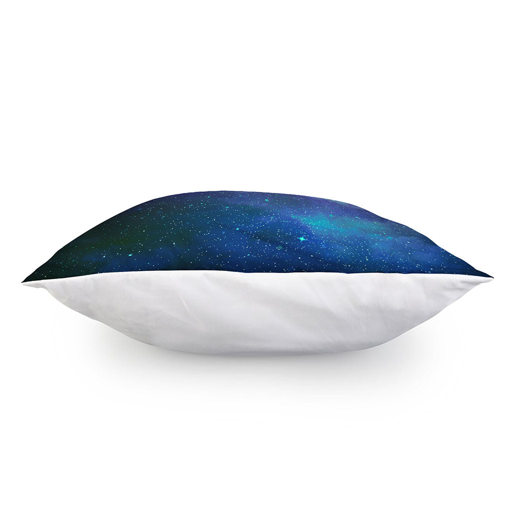 Purple Turquoise Galaxy Space Print Pillow Cover