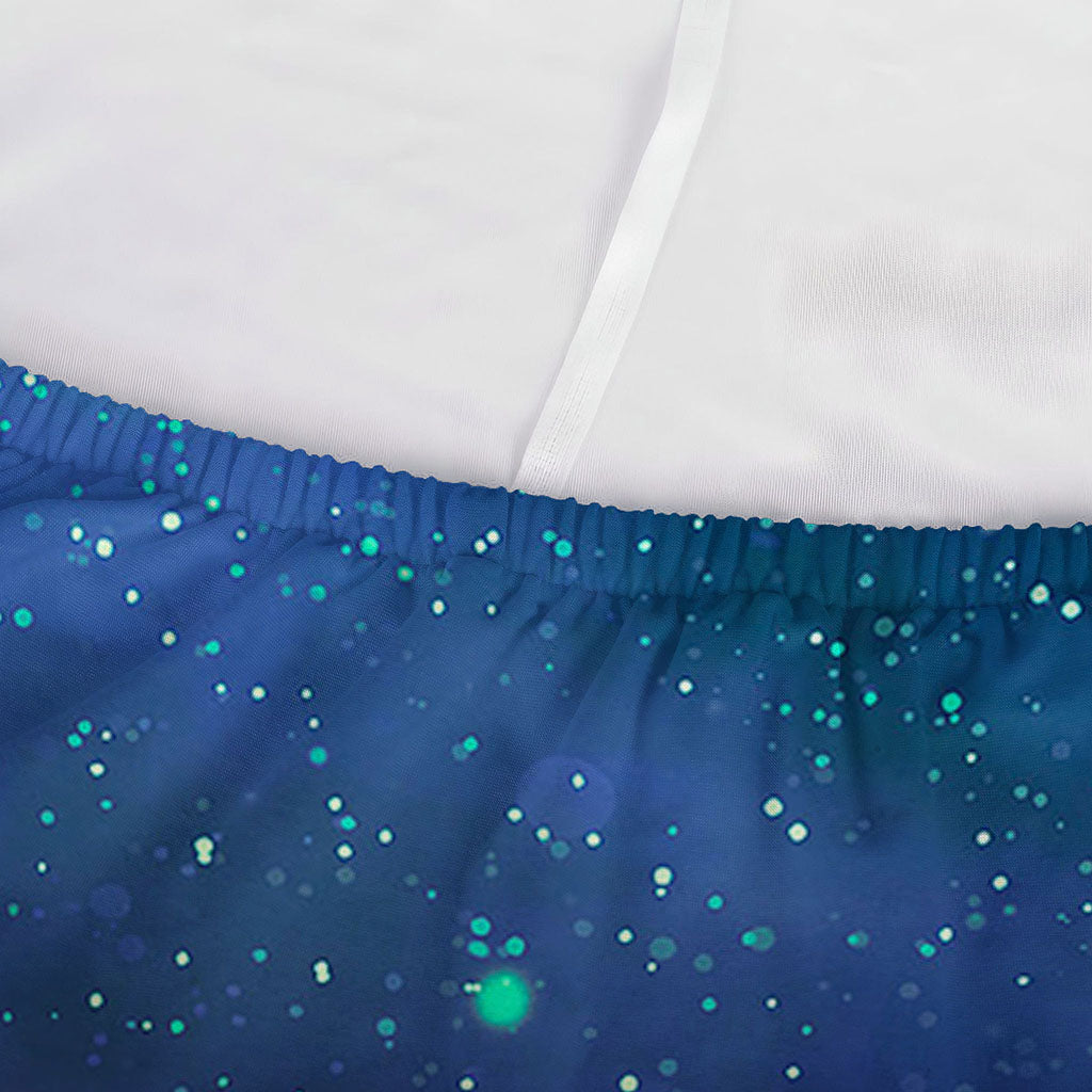 Purple Turquoise Galaxy Space Print Sofa Cover