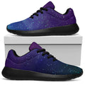 Purple Turquoise Galaxy Space Print Walking Shoes