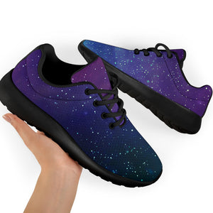 Purple Turquoise Galaxy Space Print Sport Shoes GearFrost