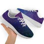 Purple Turquoise Galaxy Space Print Sport Shoes GearFrost