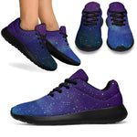 Purple Turquoise Galaxy Space Print Sport Shoes GearFrost