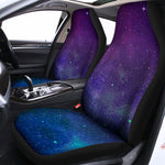 Purple Turquoise Galaxy Space Print Universal Fit Car Seat Covers