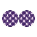 Purple Virgo Zodiac Pattern Print Car Coasters
