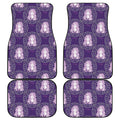 Purple Virgo Zodiac Pattern Print Front and Back Car Floor Mats