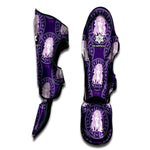 Purple Virgo Zodiac Pattern Print Muay Thai Shin Guard