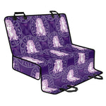 Purple Virgo Zodiac Pattern Print Pet Car Back Seat Cover