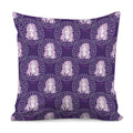 Purple Virgo Zodiac Pattern Print Pillow Cover